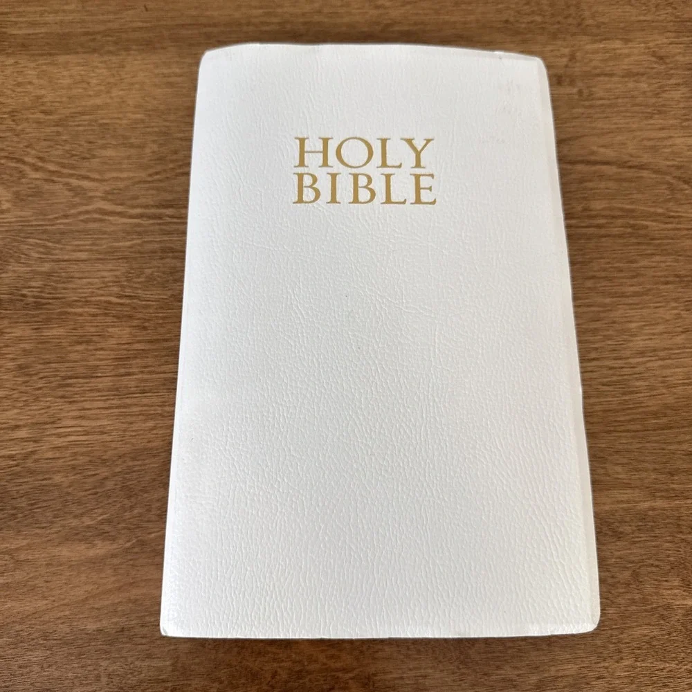 Thomas Nelson KJV Holy Bible Vintage 1983 White Red Letter